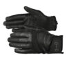 Breathable leather mesh horse riding gloves with crystal bit design