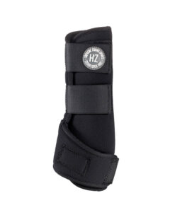 Neoprene horse brushing boots with strong velcro straps to secure a medicine boot like fit for ultimate protection