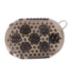 Magnetic horse massage brush with 7 magnetic spinning balls and soft rubber grip