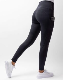 B Vertigo Lara Women's High Waist Full Seat Tights - Dark Navy/White (VDB/WH), EU42/SA38