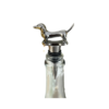 Antique Daschund Dark Charcoal Wine Bottle Stopper