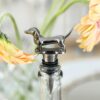 Antique Daschund Dark Charcoal Wine Bottle Stopper