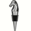 Antique Horse Head Dark Charcoal Wine Bottle Stopper
