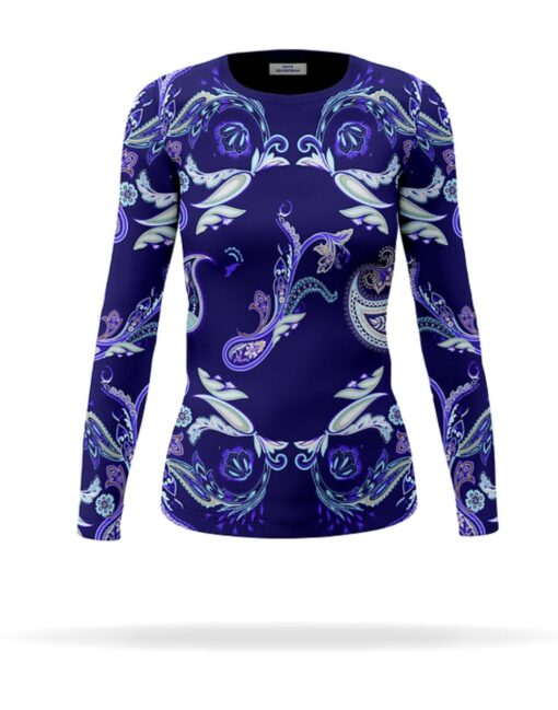 Paisley Zip-Up Show Shirt