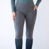 Equine Culture Marvellous Tights in Pewter Grey