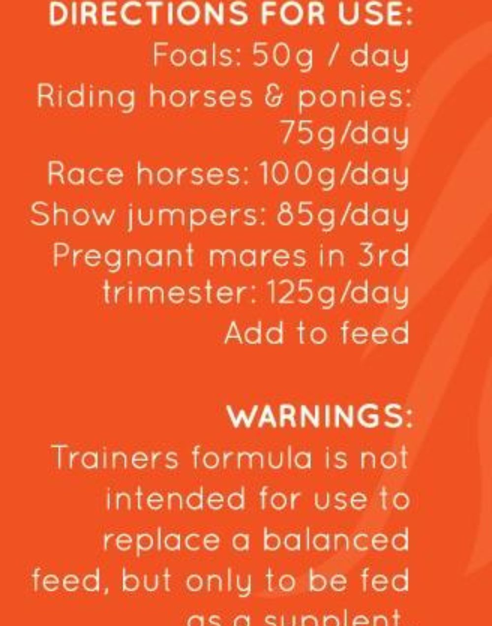 Trainers Formula