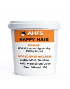 Happy Hair natural coat and mane supplement for horses