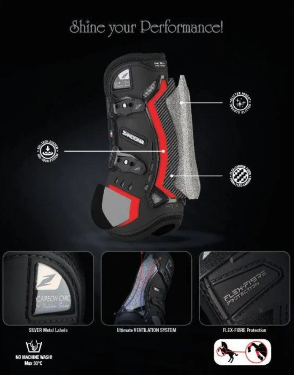 Zandona Carbon Chic Tendon Boots