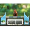 Breyer Box Brush Jump in blue for model horses and playsets