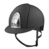 KEP Cromo 2 Textile Grey Chrome Grid equestrian riding helmet with adjustable fit and ventilation