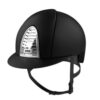 KEP Cromo 2 Tex Black Chrome Grid equestrian riding helmet with adjustable fit and ventilation