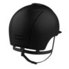 KEP Cromo 2 Tex Black Chrome Grid equestrian riding helmet with adjustable fit and ventilation