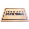 large coir mat with rubber backing for double door entrance