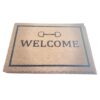 large coir mat with rubber backing for double door entrance