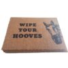 large coir mat with rubber backing for double door entrance
