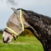amigo comfort fly protection mask silver lime with breathable mesh and soft edging