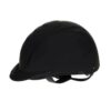 Black Aegis equestrian riding helmet with adjustable fit and ventilation openings