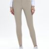 DEE Beige Performance Jods women’s riding jodhpurs with silicone knee grip and stretch fabric