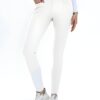 DEE White Performance Jods women’s riding jodhpurs with silicone knee grip and stretch fabric