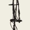 Espoir Bijou Bridle Black premium leather bridle with rolled and patent details