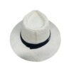 Onyx Equestrian wide brim sun hat with woven design and black band