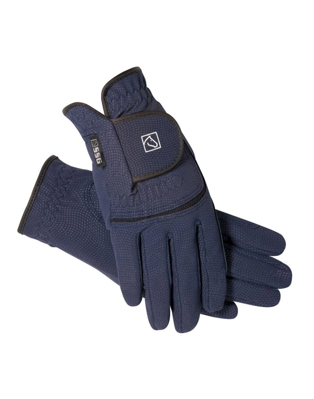 SSG Digital Riding Gloves with grip pattern for equestrian use
