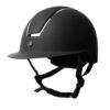 Horze AURORA riding helmet with glitter shiny panels, wide visor and dial-fit system, available in multiple colours