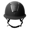 Horze AURORA riding helmet with glitter shiny panels, wide visor and dial-fit system, available in multiple colours