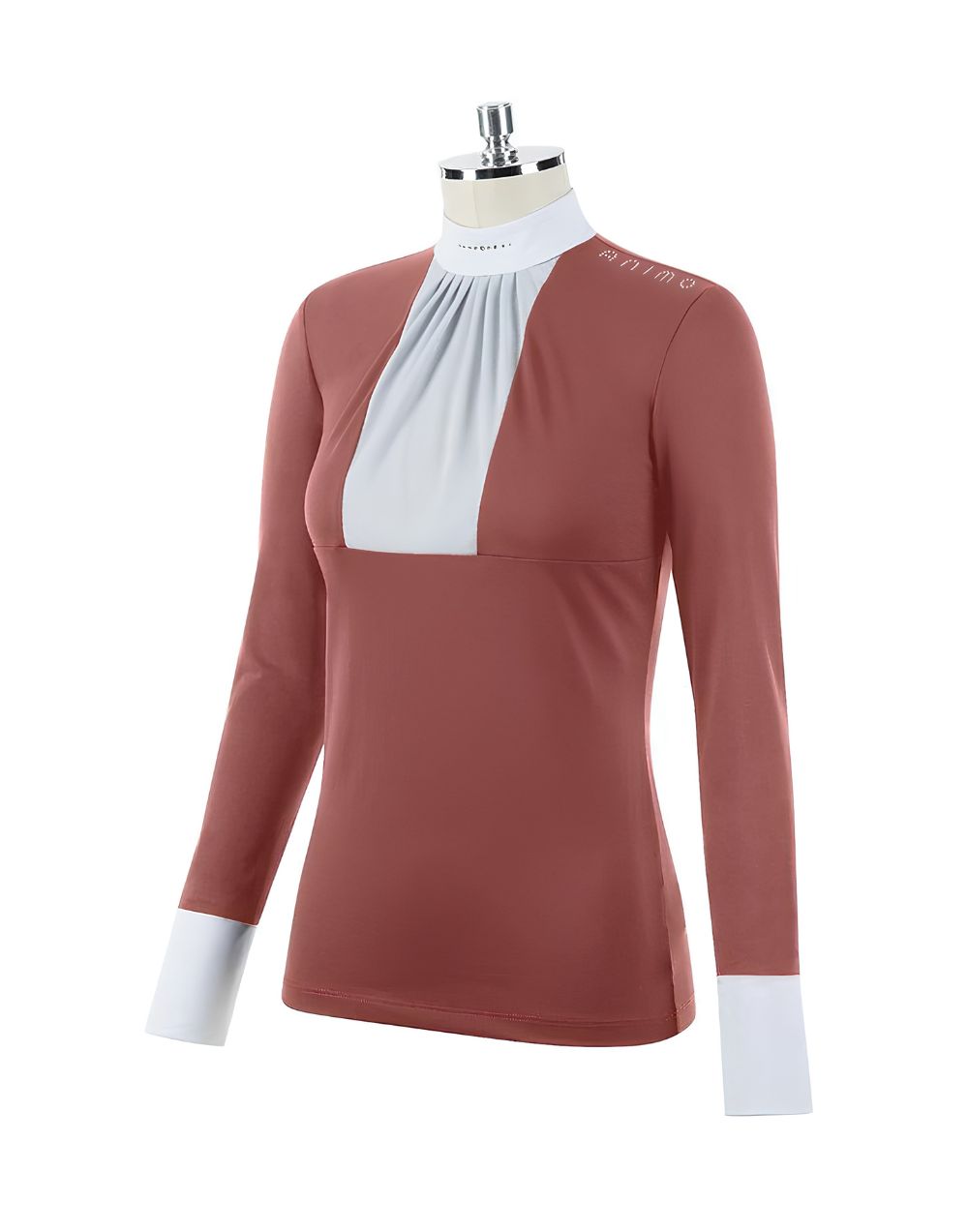 Animo Besame Siena competition shirt breathable stretch riding shirt with rhinestone detailing