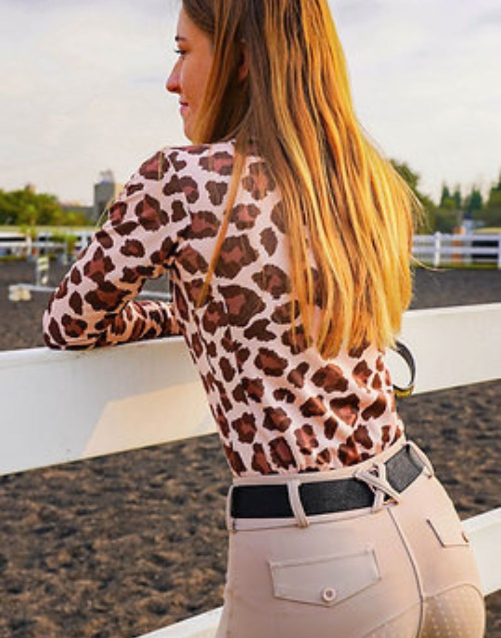 DEE Untamed Sun Shirt breathable lightweight riding shirt with bold equestrian design