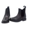 Equistride Step Up short leather riding boots with elastic sides and pull on tabs for equestrian use