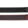Full black suregrip horse reins with rubber grip surface and stainless steel fittings, equestrian tack available in South Africa
