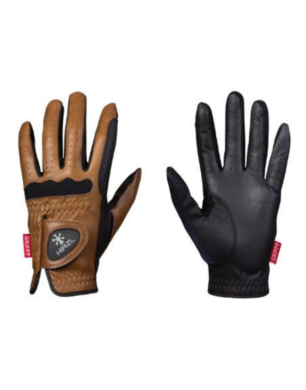 Hirzl Grippp Elite Gloves brown high grip kangaroo leather riding gloves for equestrian use
