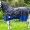 Blue Steel rain sheet lightweight waterproof horse rug with ripstop fabric and secure straps