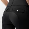 Horze Anya full grip riding tights UPF 50 lightweight breathable riding leggings for women / Black