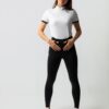 Horze Anya full grip riding tights UPF 50 lightweight breathable riding leggings for women / Black