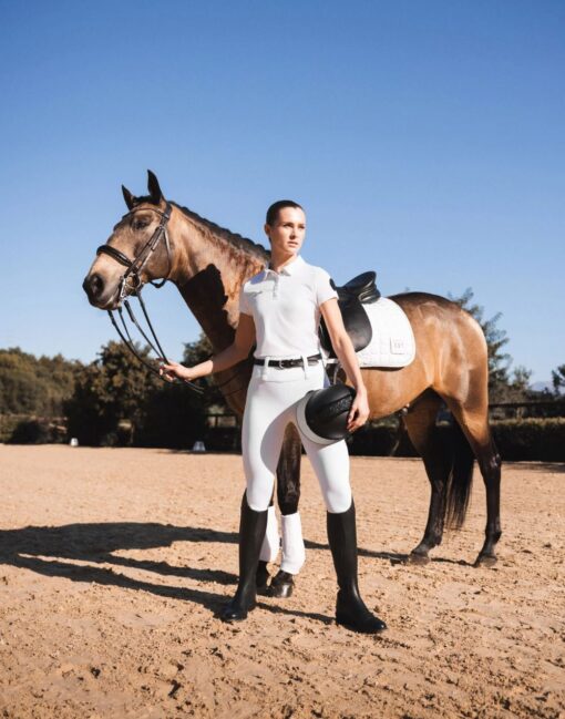 Anya Full Grip Riding Tights in white