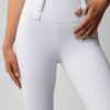 Horze Anya full grip riding tights UPF 50 lightweight breathable riding leggings for women / White