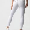 Horze Anya full grip riding tights UPF 50 lightweight breathable riding leggings for women / White