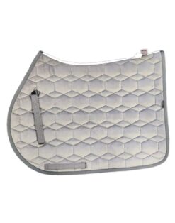 Mattes Full Numnah in hard-wearing polyester velvet with SPINEFREE design and SADDLE-FIX system, premium equestrian saddle pad by E.A. Mattes Germany