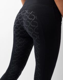 Horze Gillian full seat riding tights high waist compression riding leggings with phone pockets