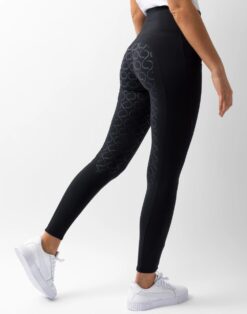 Horze Gillian full seat riding tights high waist compression riding leggings with phone pockets