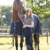 Horze Glasgow rain turnout rug 0g blueberry waterproof breathable horse sheet with ripstop fabric and secure fit