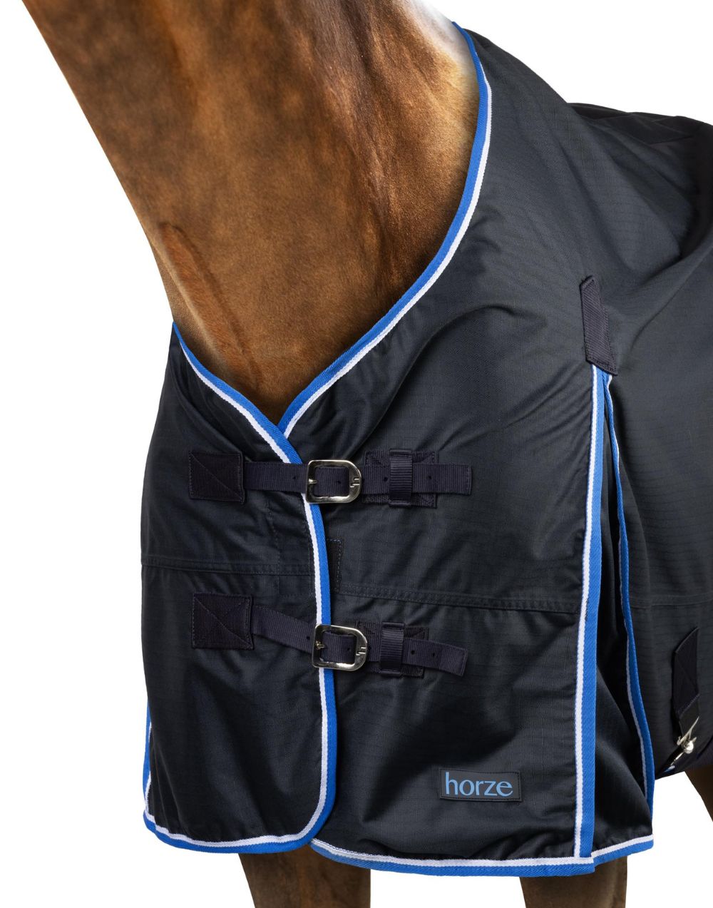 Horze Glasgow rain turnout rug 0g blueberry waterproof breathable horse sheet with ripstop fabric and secure fit