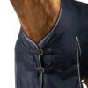 Horze Glasgow turnout rug 100g blueberry waterproof breathable horse rug with ripstop fabric and secure fit