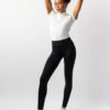 Maia women’s full seat riding tights breathable stretch leggings with silicone grip and thigh pockets