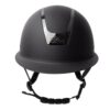 Horze Zenith MIPS riding helmet black silver adjustable equestrian helmet with ventilation and safety system