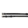Horze Laelia Leather Continental Reins with evenly spaced leather stoppers and hook and stud closure