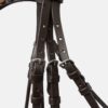 Horze Clermont Anatomic Leather Bridle with crystal chain browband and padded neckpiece