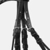 Horze Clermont Anatomic Leather Bridle with crystal chain browband and padded neckpiece